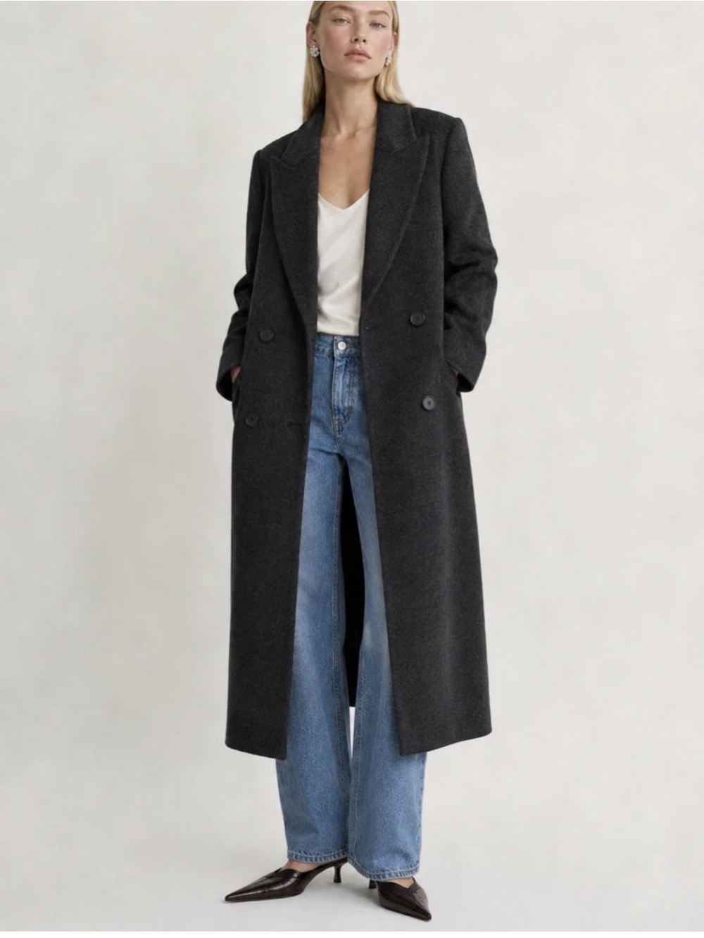 The Curated - The New York Coat in Charcoal